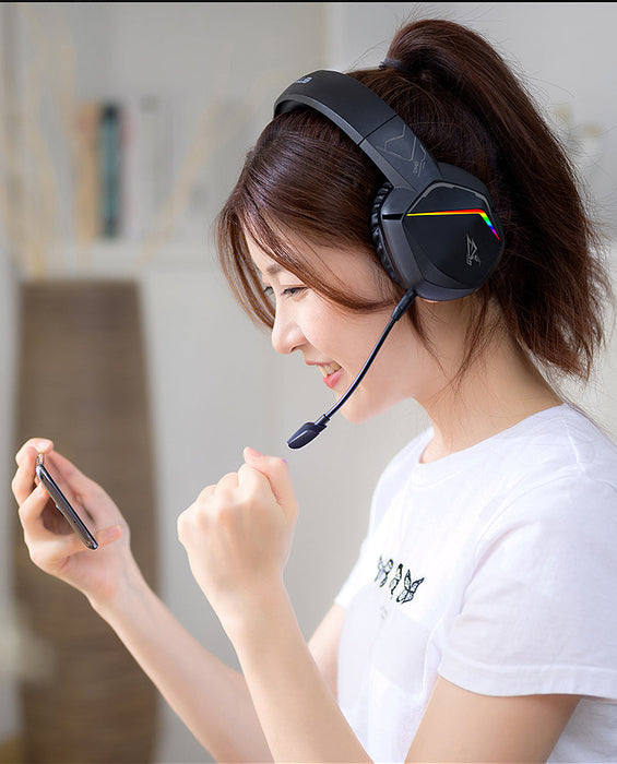 SOMIC GS Draadloze 7.1 Gaming Headset - 45 Uur Batterij - Compatibel met PC, PS5, PS4 Draadloos & Alle Apparaten via 3,5 mm Koptelefoonaansluiting