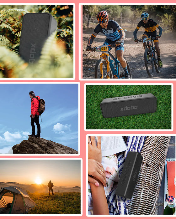 XDOBO® X Series Wireless Bluetooth Speaker - Ηχείο 30W με μεγάλη μπαταρία για εκτεταμένη χρήση σε εξωτερικούς χώρους και αδιάβροχη