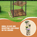 6-Tier Corner Plant Stand — Metal Frame with Wooden Shelves for Indoor & Outdoor