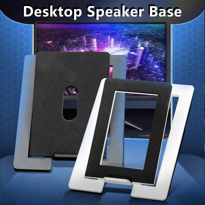 Carbon Steel Tabletop Speaker Base — Shock-Absorbing Stand