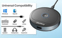 Conference Microphone with 5‑in‑1 USB Adapter — 360° Omnidirectional Condenser Mic for PC & Mac