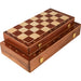 Handcrafted Folding Wooden Chess Set – 39 x 39 cm, Solid Wood Pieces