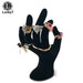 Velvet OK Hand Jewellery Display – Black, 12×11×17 cm