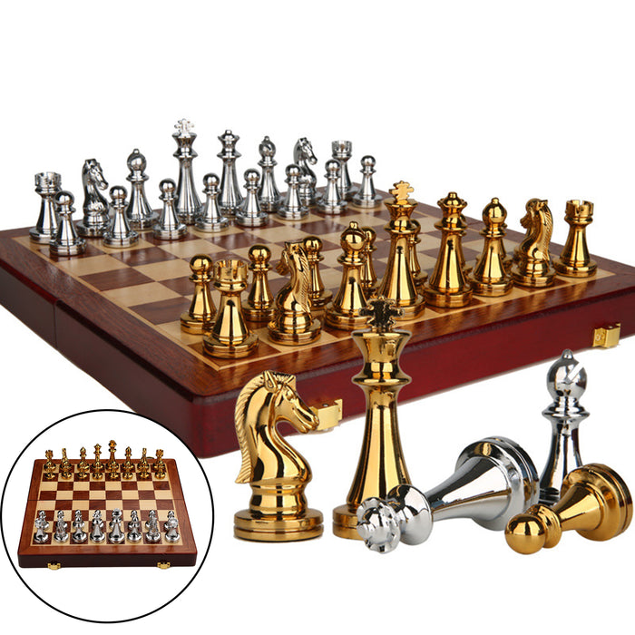 Pro Metal Magnetic Chess Set – Folding Travel Board for Adults & Kids