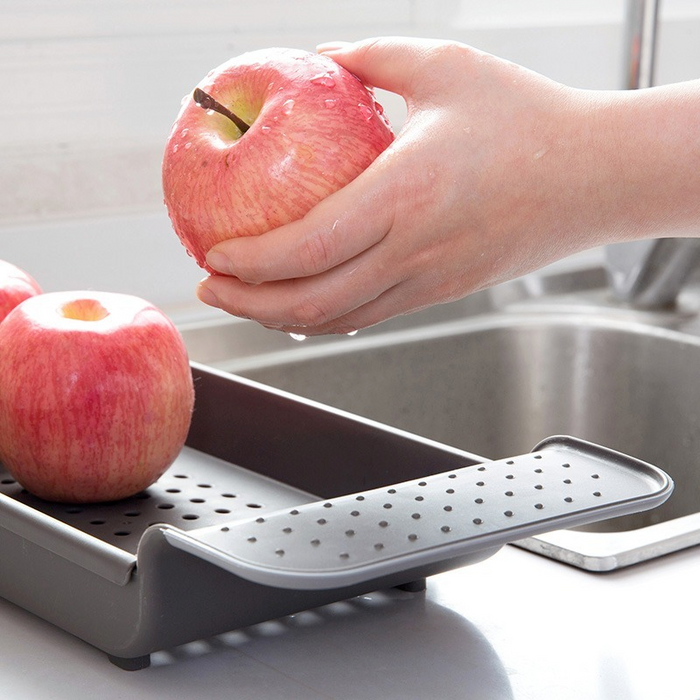 Extendable Bathtub Shelf Tray — Shower Caddy, Book & Towel Holder