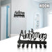 Alohomora Letter Metal Wall Key Holder — 7-Hook Decorative Organiser
