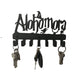 Alohomora Letter Metal Wall Key Holder — 7-Hook Decorative Organiser