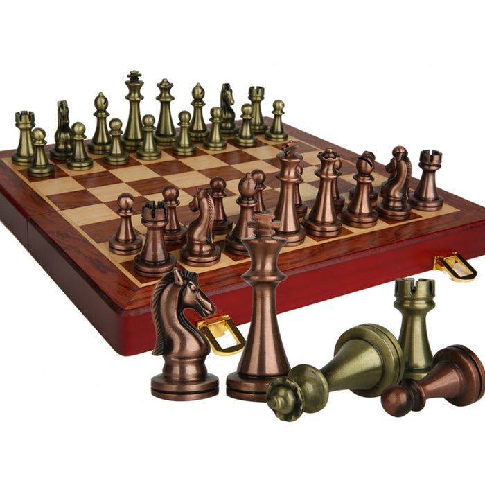 Pro Metal Magnetic Chess Set – Folding Travel Board for Adults & Kids