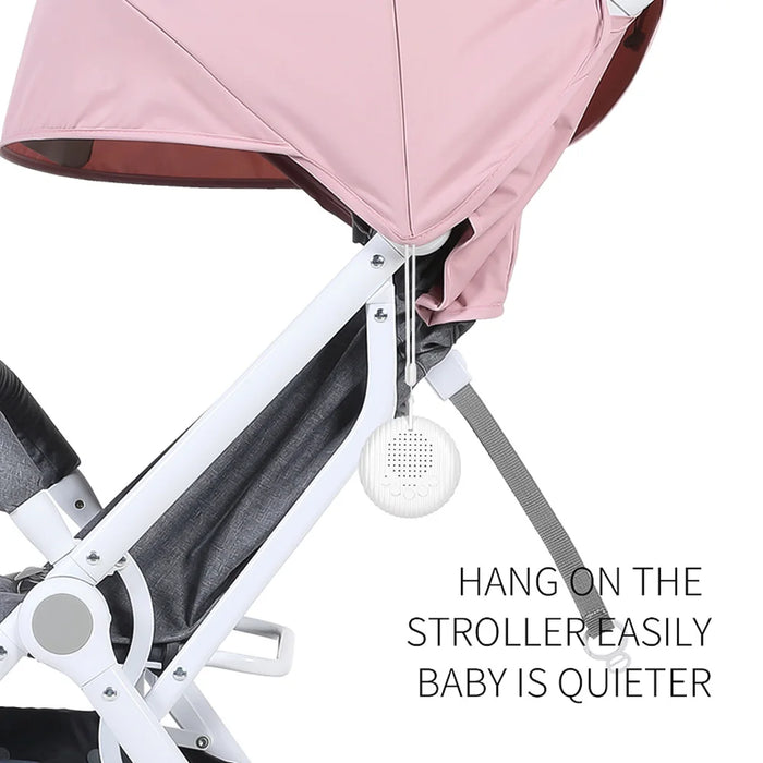 Portable Baby White Noise Machine — 10 Soothing Sounds, Rechargeable, Timer & Auto Noise Detection