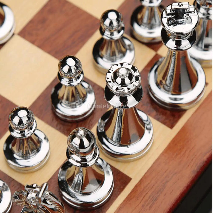 Pro Metal Magnetic Chess Set – Folding Travel Board for Adults & Kids