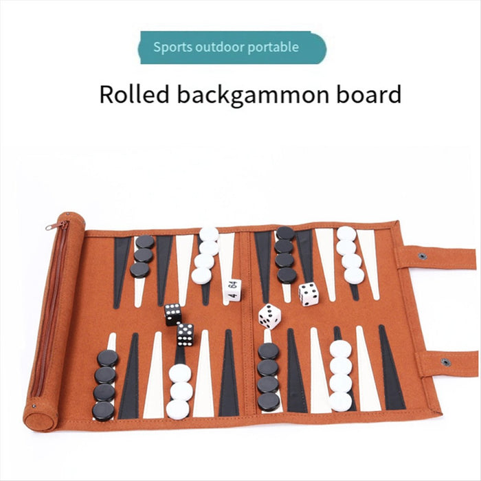 Portable Backgammon Set — Travel Board for Adults & Children