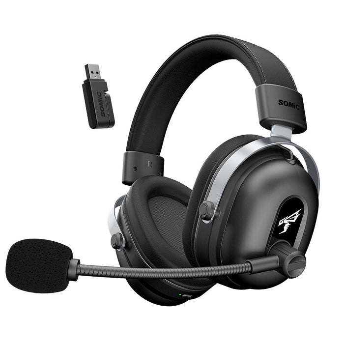 Commander G Series Wireless Edition - 160 valandų baterija - 7.1 erdvinis garsas belaidės žaidimų ausinės - skirtos PC, Playstation 5, PS4, Switch ir daugiau