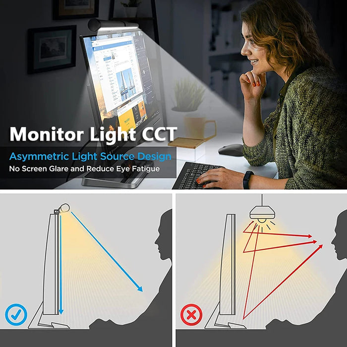 Monitor Light Bar — Stepless Dimmable LED Screen Lamp for Work & Gaming