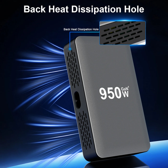 950W GaN USB‑C Multiport Charger — PD3.0/PPS, Fast Charging for Laptop & Phone