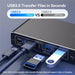 USB-C Thunderbolt HDMI KVM Switch — 2‑Port, 4K@60Hz & 2K@120Hz, 100W PD, 1 Monitor for 2 PCs