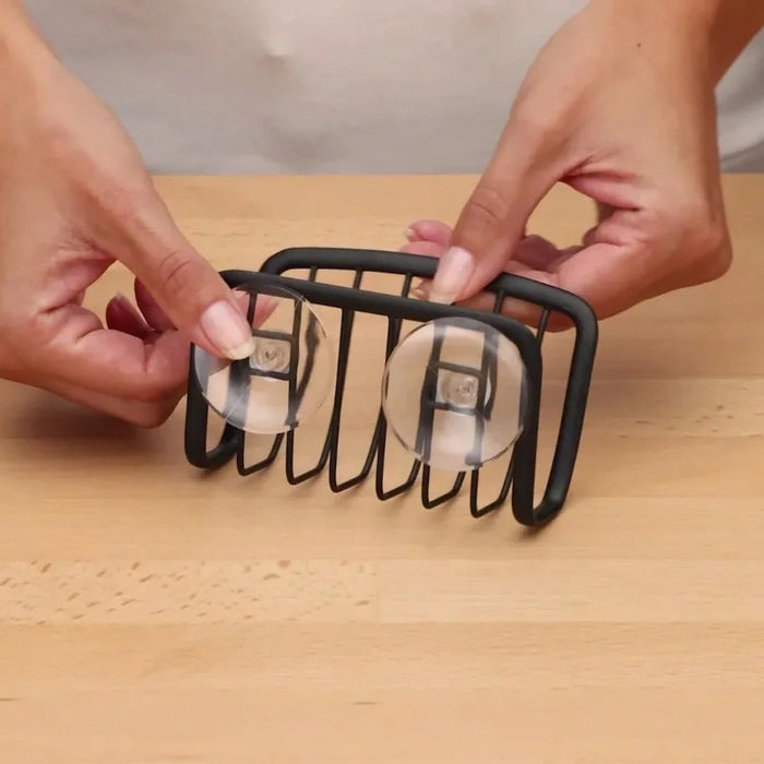 Multifunctional M‑Shaped Sponge Holder — Kitchen Sink Caddy Organizer, Rustproof Iron Sponge Caddy