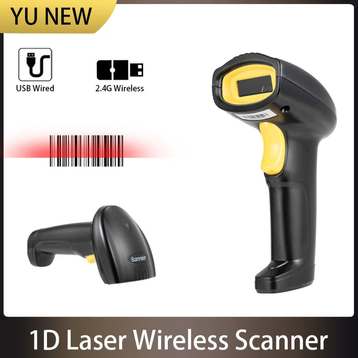 Handheld 1D & 2D Barcode Scanner – Wired and 2.4G Wireless Bluetooth Models