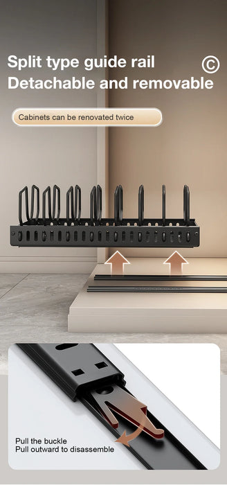 Pull-Out Kitchen Organiser — Pots, Pans & Lids, Ready-to-Use Rack