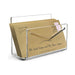 Acrylic Desk Organiser - Clear Letter Sorter & File Holder (15.3 x 10 x 7.5 cm)