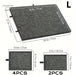 Jigsaw Puzzle Sorting Table with 6 Drawers & Felt Surface — Fits 1000pcs, Includes Display Lid & Stand