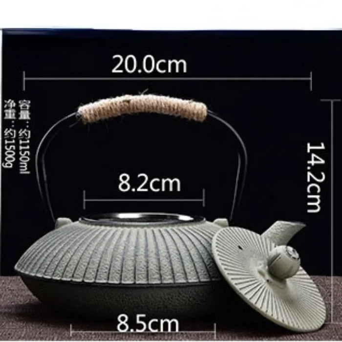 800ml Cast Iron Teapot – Japanese-style Kettle for Boiling Water and Tea
