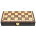 Magnetic Wooden Chess, Checkers & Backgammon Set — Foldable Travel Board with Extra Queens