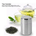 Stainless Steel Tea Canister – 400ml or 550ml with Tight-Fitting Sliding Lid