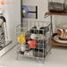 Square Coffee Pod Holder — Large Capacity Iron Capsule Storage