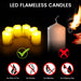 Rechargeable LED Tea Lights 6‑pack — Flameless Flicker, Remote & Timer, USB Multi‑Charge