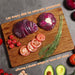 Teak End Grain Cutting Board — Large Wooden Chopping & Charcuterie Board with Hidden Handles