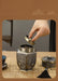 Metal Tea Caddy – Large Bronze Storage Can for Tea, Coffee & Sugar (15x6cm)
