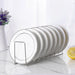 Stainless Steel Dish Draining Rack – Space‑saving Plate & Bowl Holder (Free‑standing)