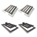 Pair of Desktop Speaker Stands — 16° Tilt, Aluminium Alloy, Anti‑Vibration Pads