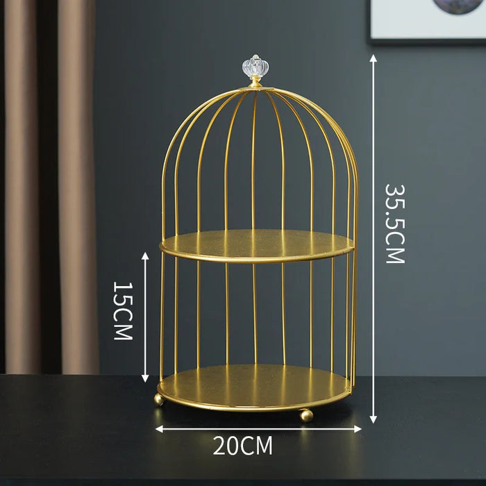 Metal Makeup Organiser – Multi-Shelf Cosmetic Storage for Vanity & Bathroom