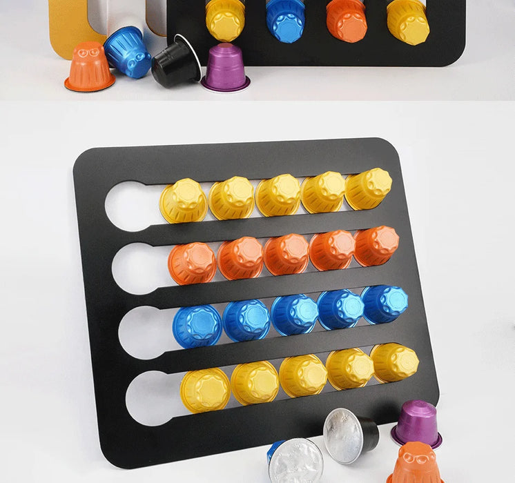 Rotating Coffee Pod Tower – Holds 24 or 40 Nespresso Original Capsules
