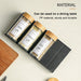 4‑Pack Adjustable Drawer Spice Racks — Tiered Kitchen Spice Organiser (Black or White)