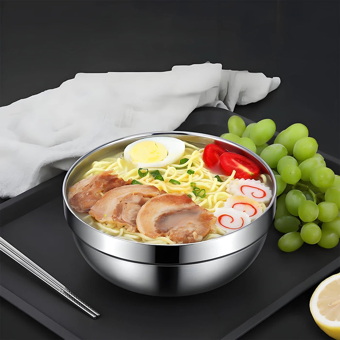 14.5cm Stainless Steel Bowl – Durable, Stackable for Mixing, Pickling, Salad & Fruit