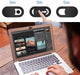 3pc Black Plastic Webcam Cover — Slide Shutter Privacy Shield for Phone, Laptop, Desktop