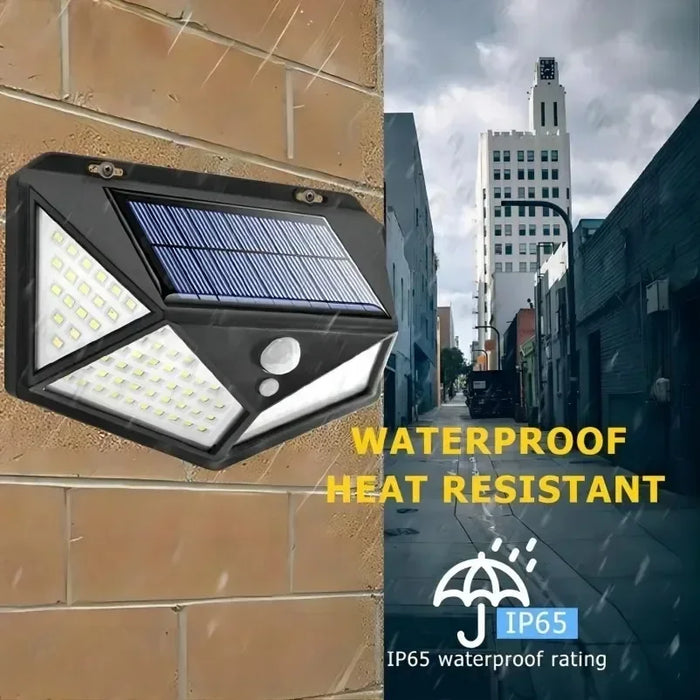 Luz LED Solar - Holofote Multifuncional Alimentado por Luz Solar, À Prova de Água, Com Sensor de Movimento - Ideal para Decoração de Jardins ao Ar Livre