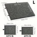 7-Piece Puzzle Storage Table with 6 Drawers — Felt Work Surface, Collapsible Organiser for 1000-Piece Jigsaws
