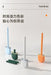 Silicone Toilet Brush with Quick‑Dry Base, Flexible Flat Head and Non‑Slip Handle