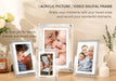 Acrylic Digital Photo Frame 5/7-inch — IPS Screen, 4GB, 1000mAh, Auto-Rotate