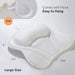 Bath Pillow for Neck & Back Support with Strong Suction Cups — Soft Spa Cushion (White)