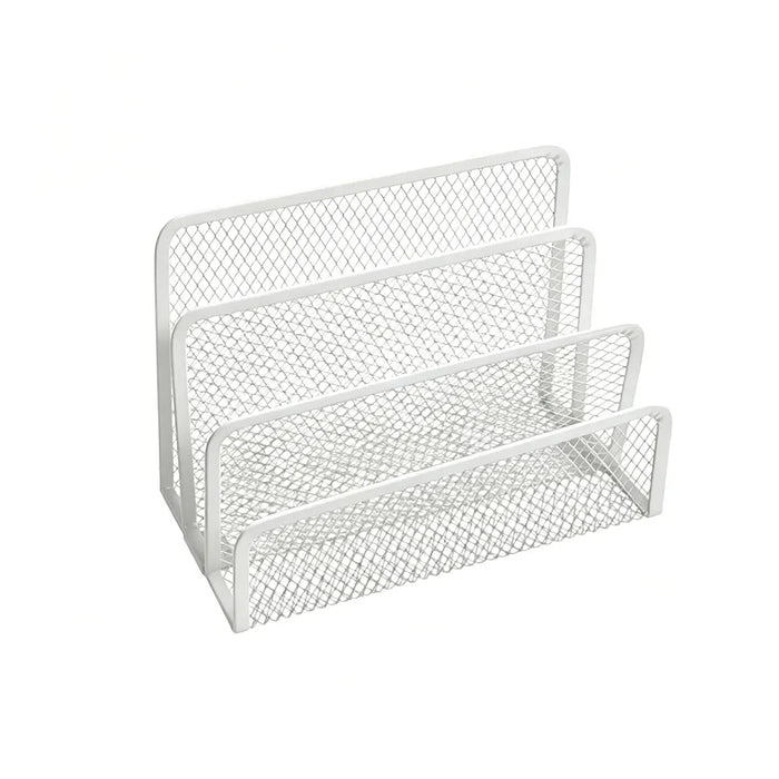 4-Tier Iron Mesh Desk Organiser – Letter Holder for Documents & Stationery