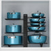 8-Tier Adjustable Pan & Pot Organiser Rack — 3 Assembly Options