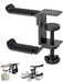 PC Gaming Aluminium Dual Headset Stand — Under-Desk Clamp with Adjustable Rotating Arm