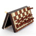 Magnetic Wooden Chess, Checkers & Backgammon Set — Foldable Travel Board with Extra Queens