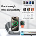 4-in-1 Magnetic 15W Metal Wireless Charging Station – Phone, Watch & Earbuds