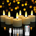 Rechargeable Flameless LED Tea Lights with Remote & Timer — 3D Flicker, 2700K