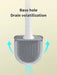 Wall-hanging Long-handle Toilet Brush with Silicone Head, 36×9×4 cm